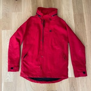 Armani Sport Men’s Medium Ski Jacket Red with hood